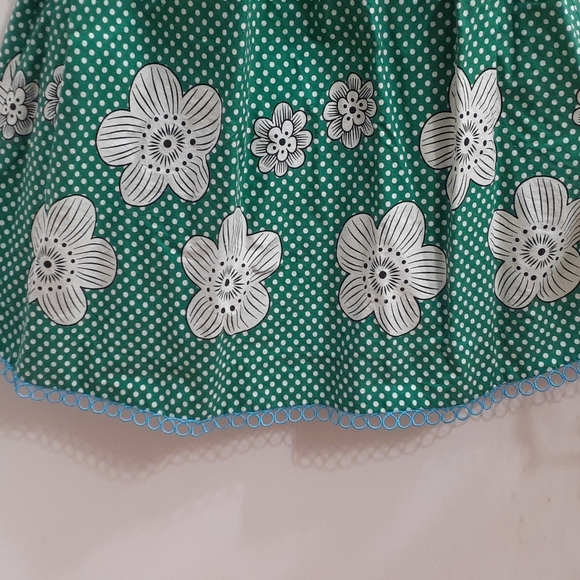 My Michelle Y2K Daisy Floral Green Butter Yellow Polka Dot  A-Line Dress - Picture 4 of 5